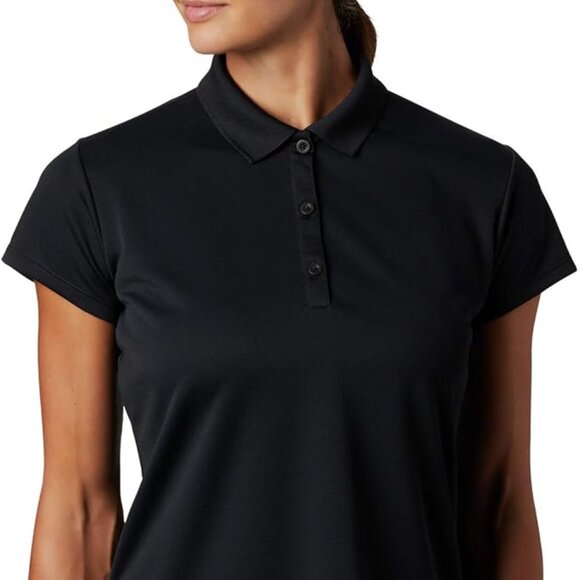 🆕Columbia Women's Innisfree Short Sleeve Polo Shirt, XXL-Black, Brand NEW. - Picture 3 of 5